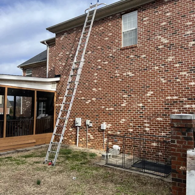 High ladder setup