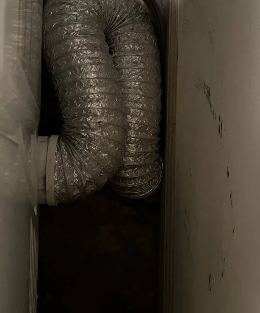 Poor dryer installation