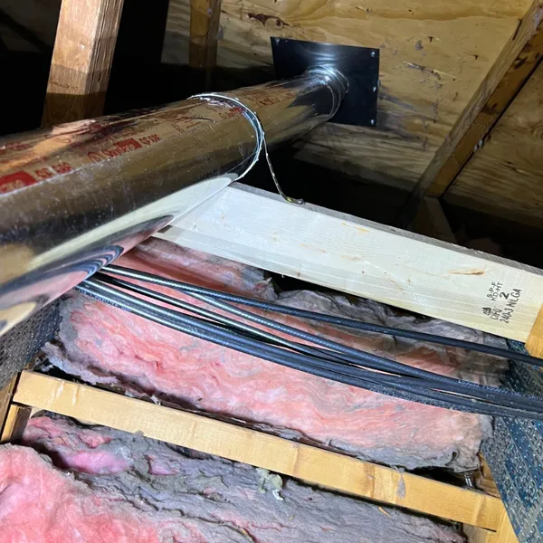 Secured and sealed to the roof