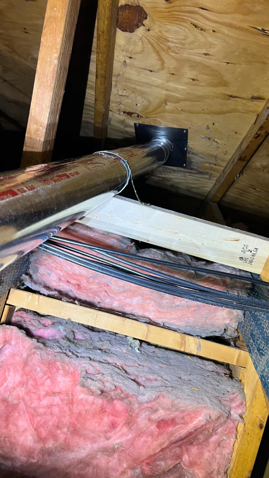 Secured and sealed to the roof