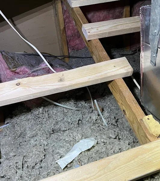 Attic stepping points for safe access