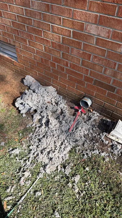 Large pile of compacted dryer lint removed from vent in Green Valley Greensboro
