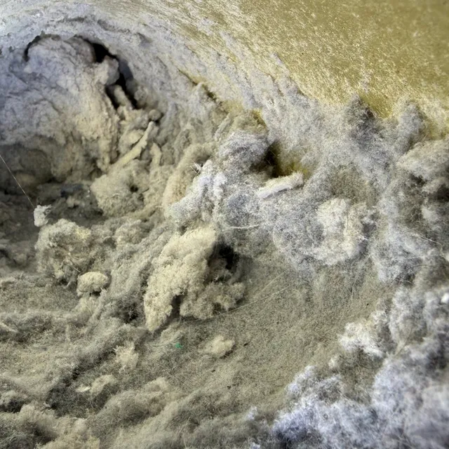 Dryer vent completely blocked with lint in Westerwood Greensboro