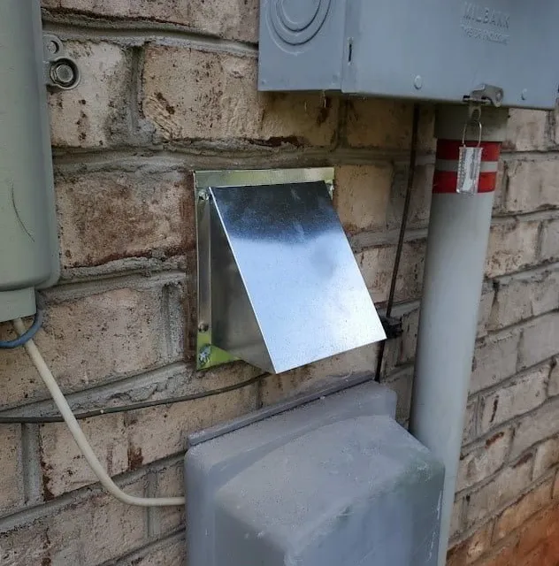 Classic galvanized metal vent cap