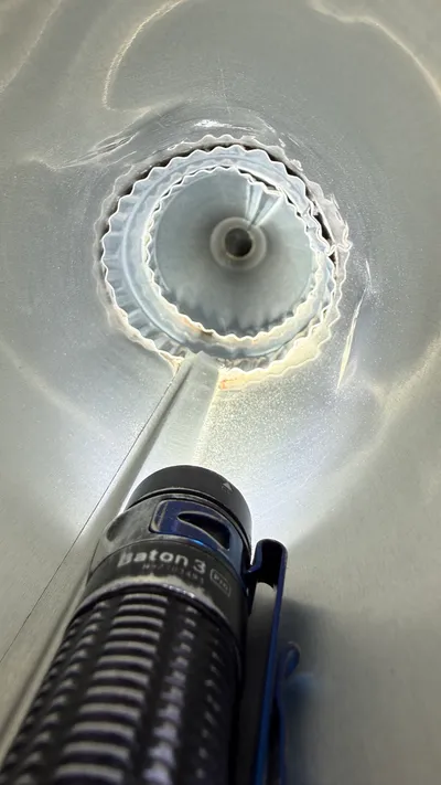 Clean metal dryer vent pipe after service in Old Irving Park