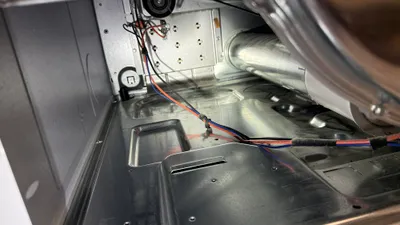 Inside of a dryer after we cleaned it in Hamilton Forest Greensboro