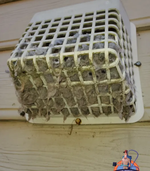 Clogged bird guard