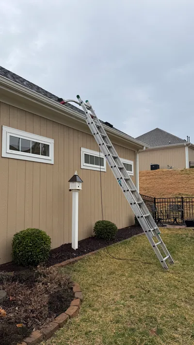 Ladder access for roof vent cleaning Ashley Woods
