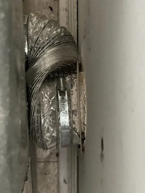 Crushed transition hose