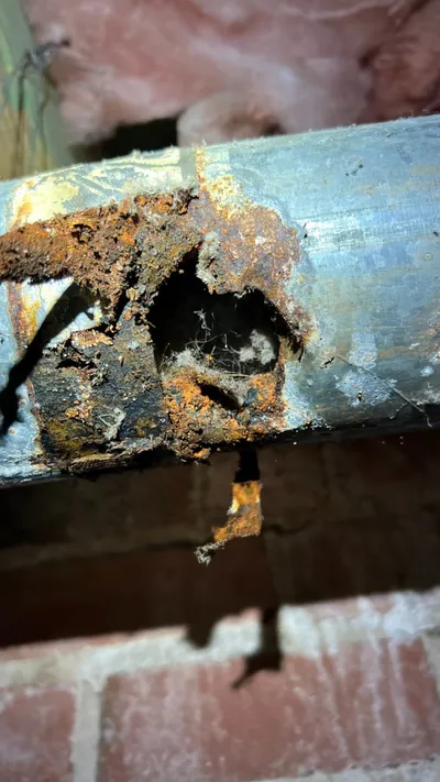 Damaged vent
