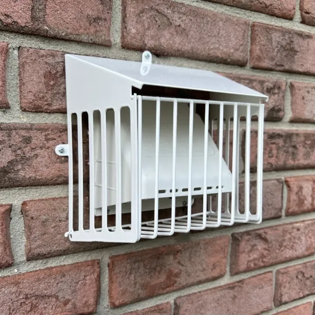 Defender metal bird guard for dryer vent