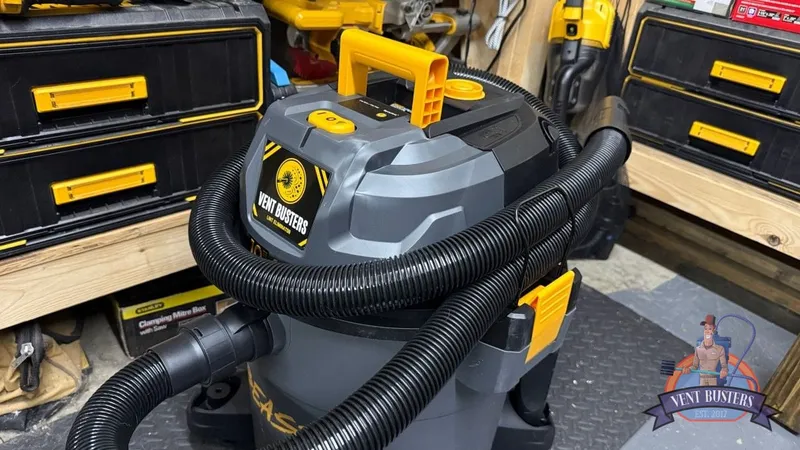 Did you know we have over 60 vacuums dedicated to dryer vent cleaning