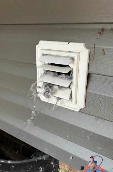 Dirty dryer vent cover