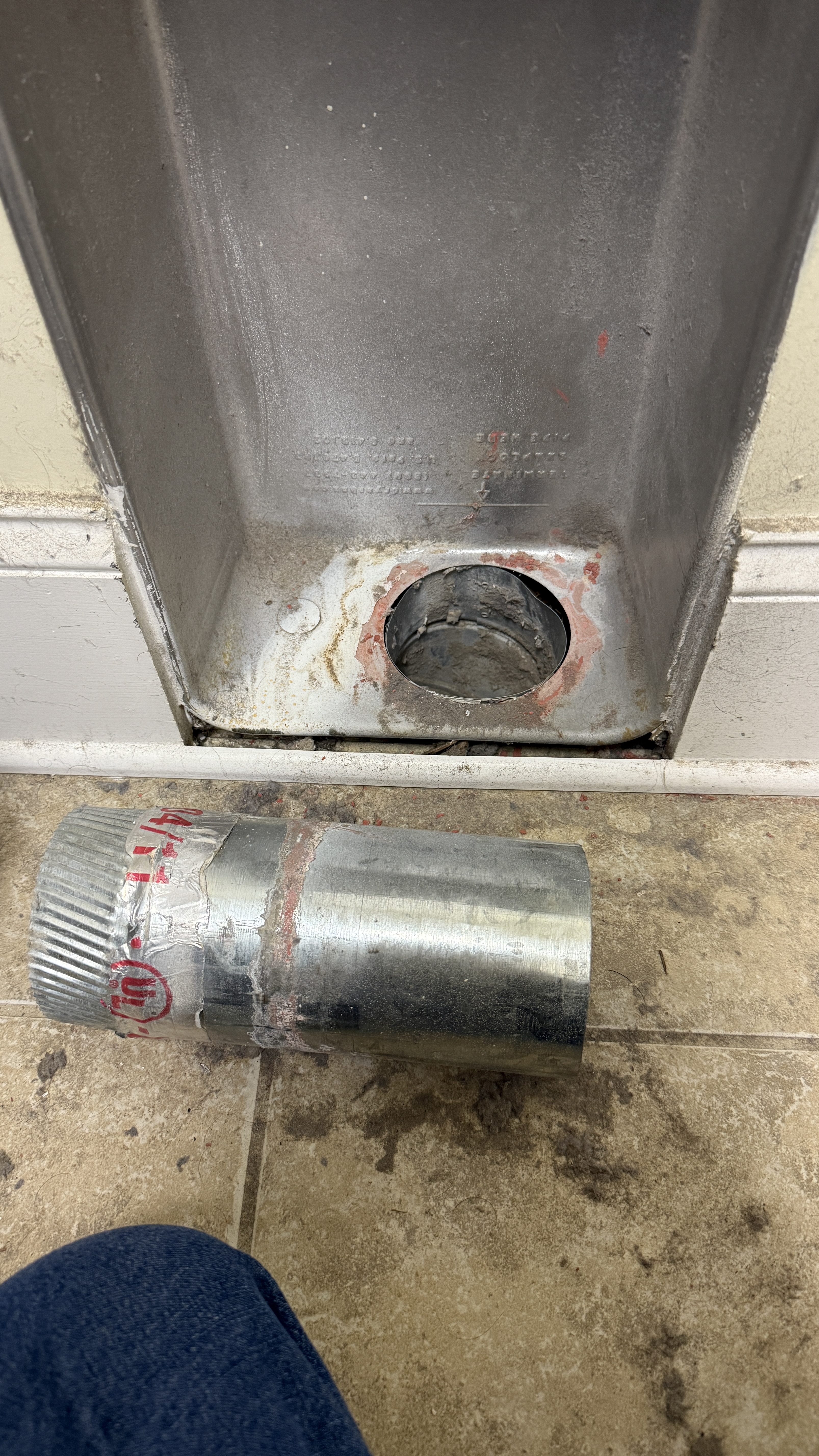 Disconnected dryer vent repair in Adams Farm Greensboro