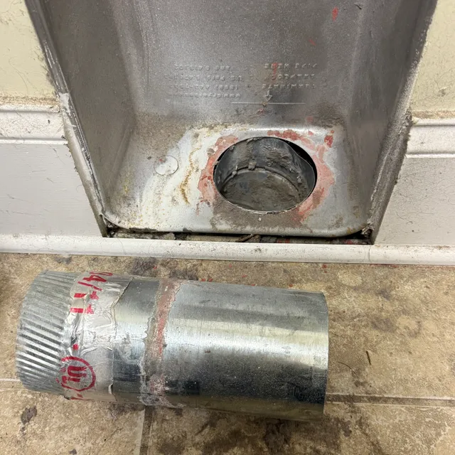 Disconnected dryer vent repair in Adams Farm Greensboro
