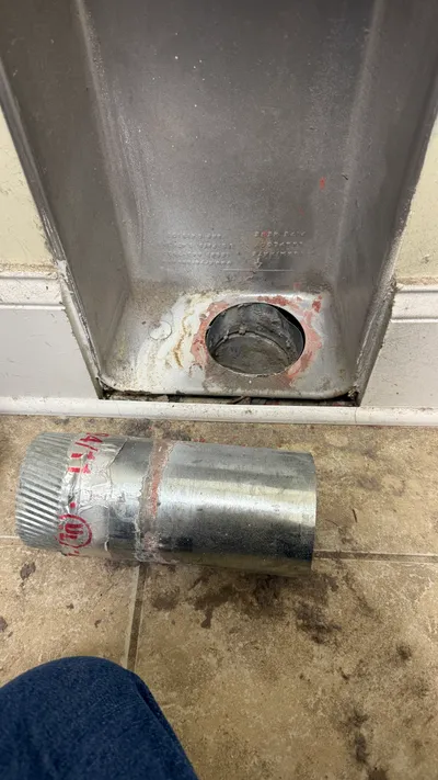 Disconnected dryer vent repair in Adams Farm Greensboro
