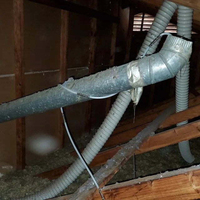 Disconnected dryer vent