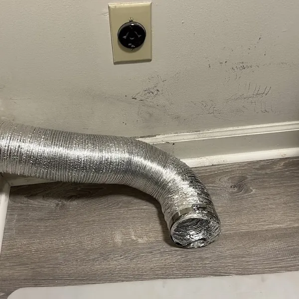 Dryer flex transition hose replacement