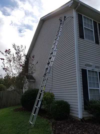 Dryer vent cleaning equipment for roof access in the Triad NC