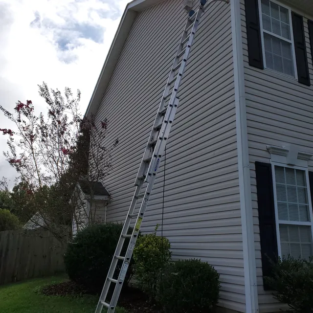 Dryer vent cleaning equipment for roof access in the Triad NC