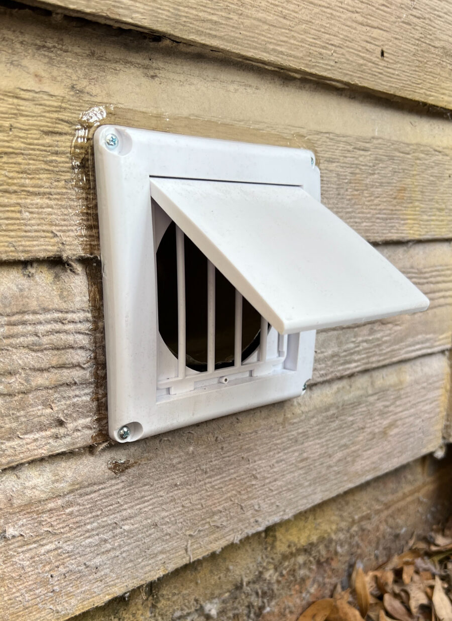 Dryer vent cover with bird guard