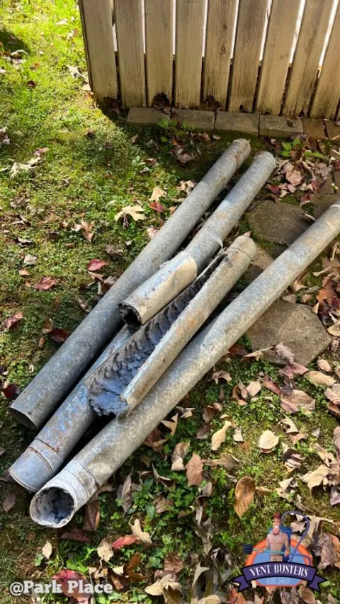 Dryer vent removed from crawlspace Park Place