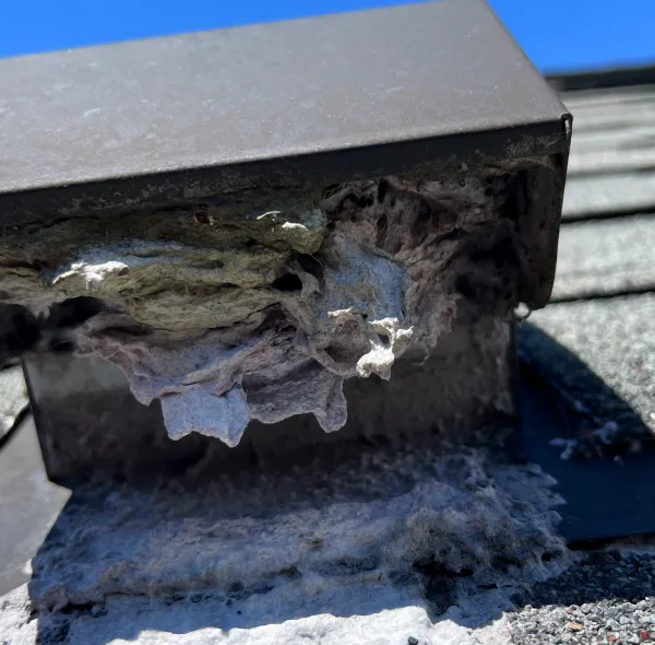 Dryer vent on roof Adams Farm