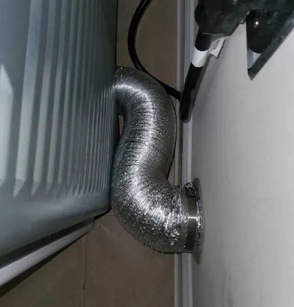 Dryerflex transition hose installation