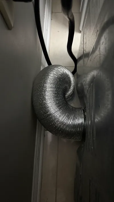 Dryerflex transition on a dryer in Creekridge Eden