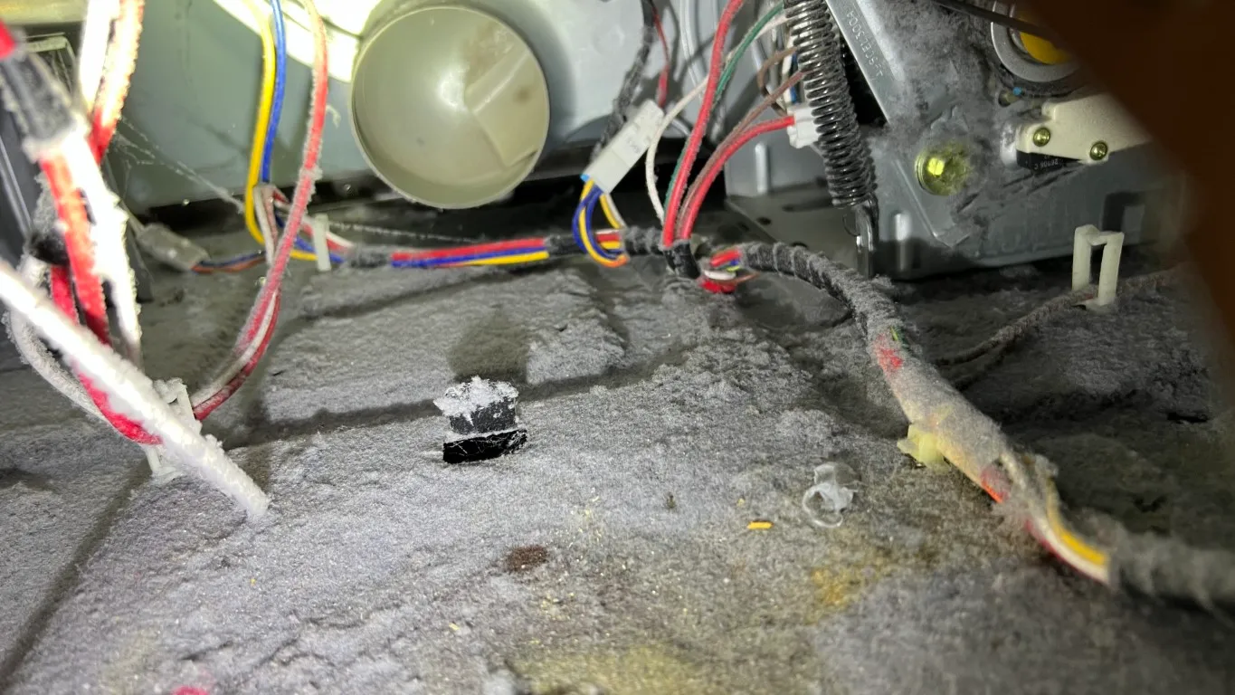 Inside dryer blower housing Whisper Creek