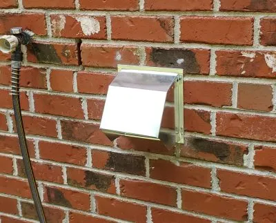 Metal kitchen exhaust vent cap