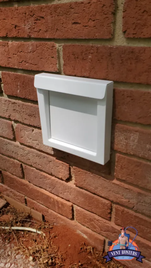 Metal wall vent installation