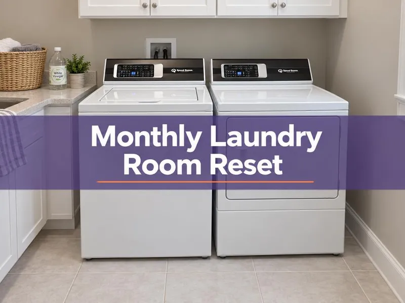 Monthly Laundry Room Reset
