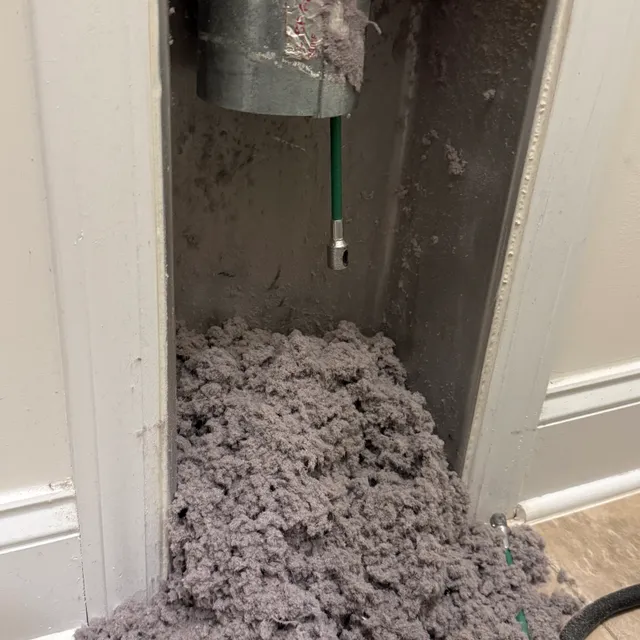 Lint buildup removed from dryer vent system in High Point