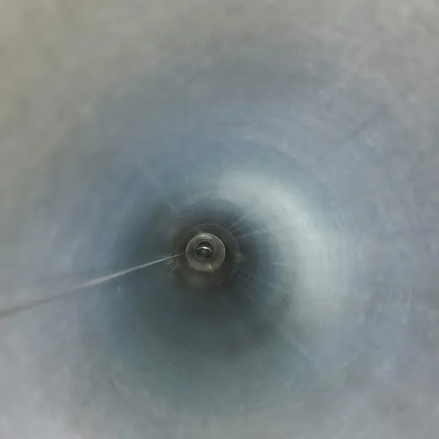 Professionally cleaned dryer vent by Vent Busters