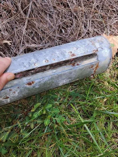 Rusted duct