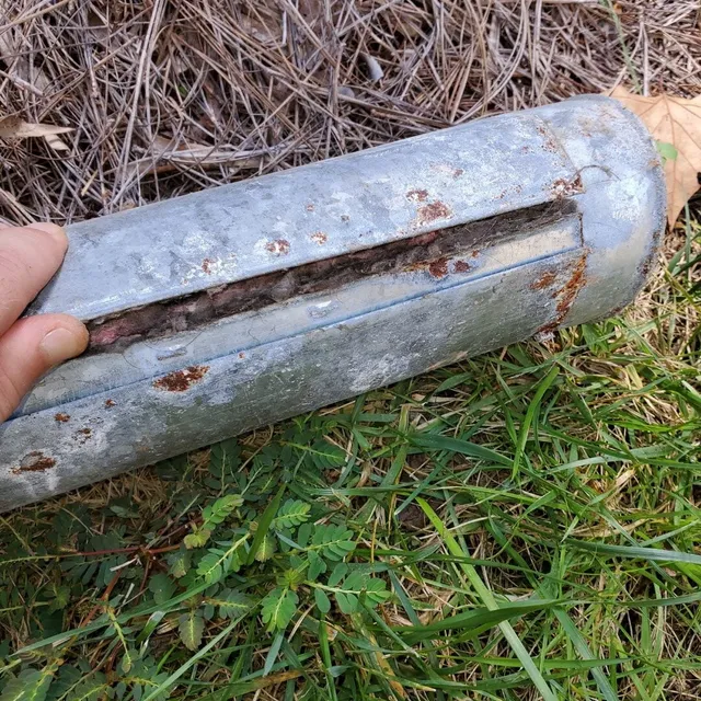 Rusted duct