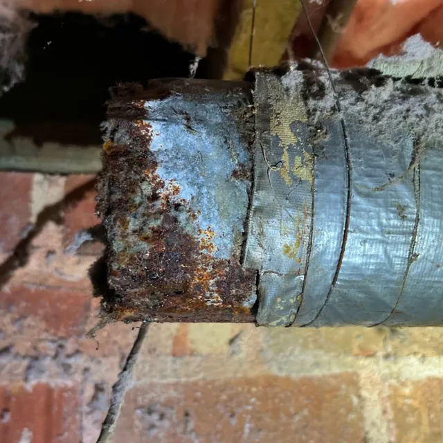 Rusted elbow