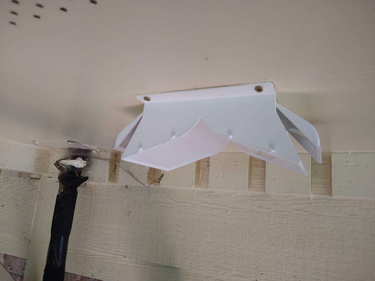 Soffit vent cap for bathroom or dryer exhaust