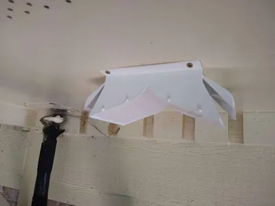 Soffit vent cap for bathroom or dryer exhaust