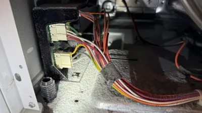 Lint on a Speed Queen dryer control board in Old Irving Park Greensboro