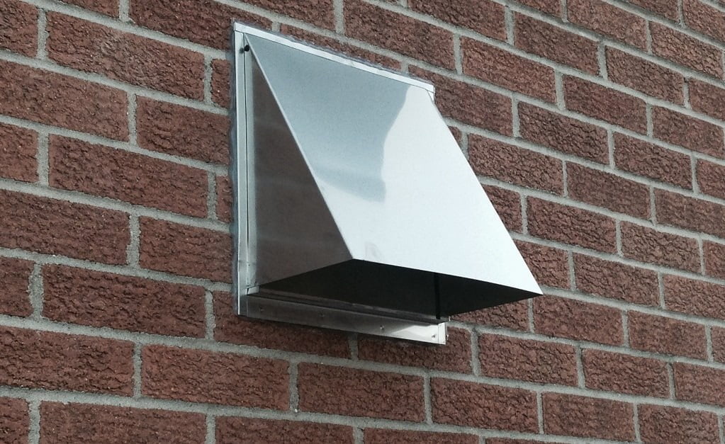 Stainless steel dryer vent hood