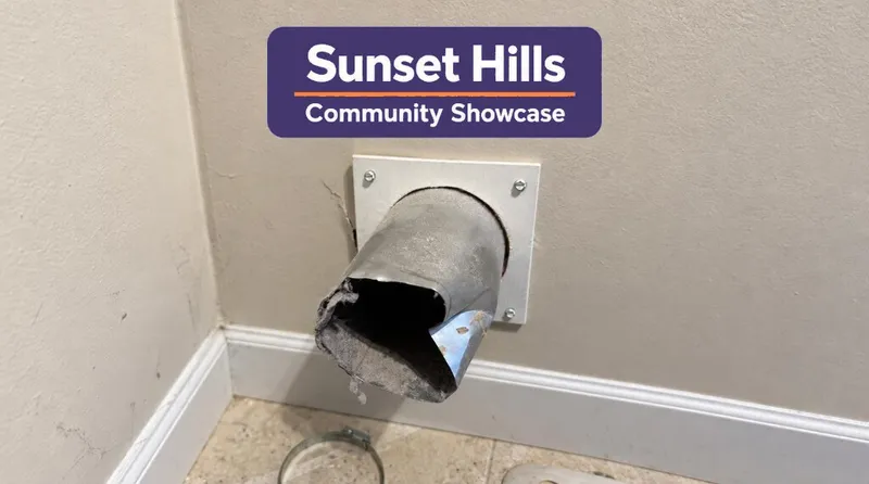 Sunset Hills Greensboro – Dryer Vent Showcase