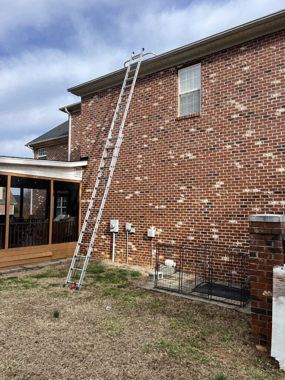 High ladder setup