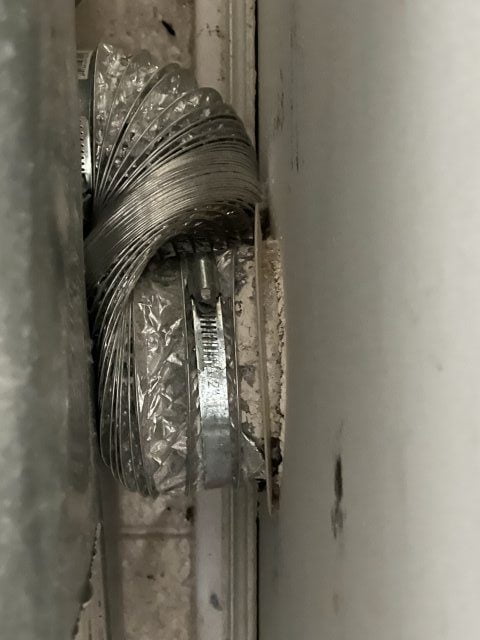 Crushed transition hose