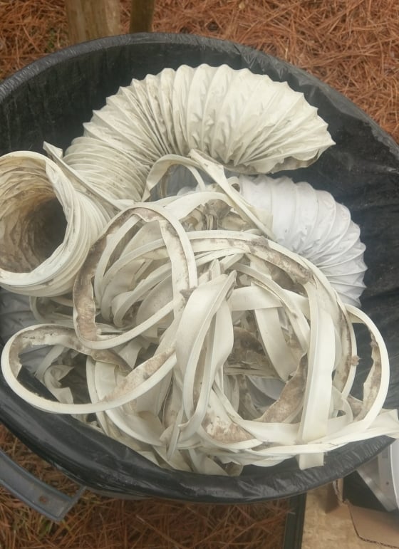 Shredded foil transition