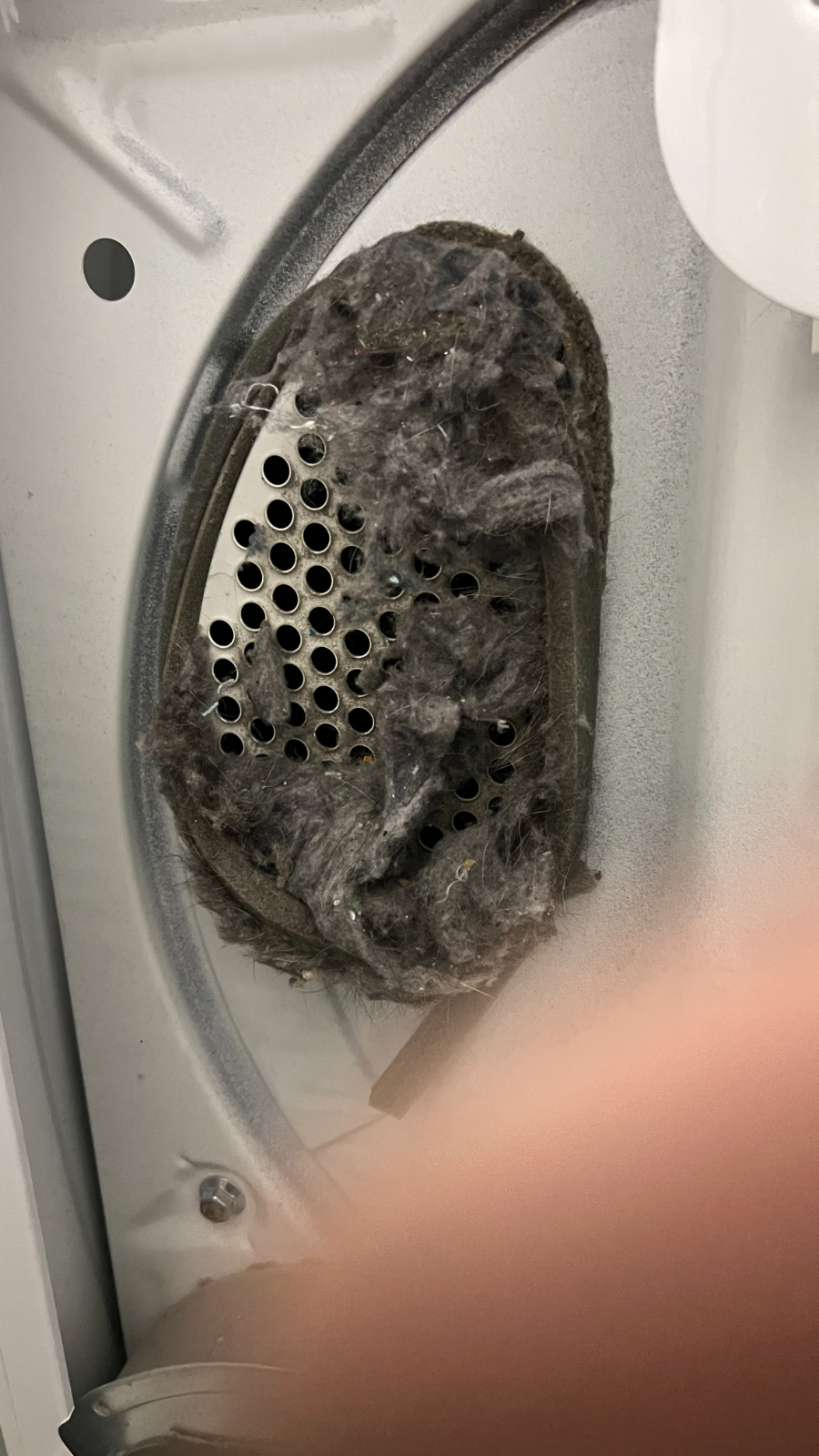 Clogged dryer intake