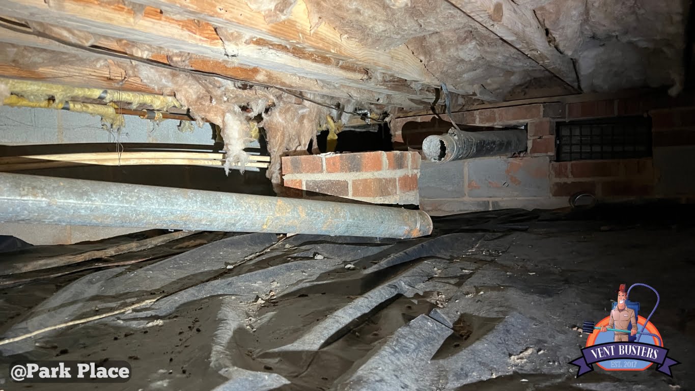 Collapsed dryer vent Park Place Greensboro