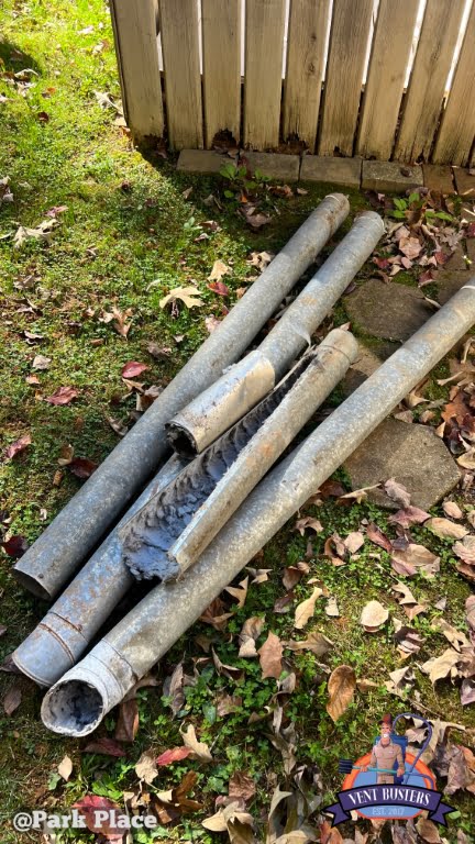 Dryer vent removed from crawlspace Park Place