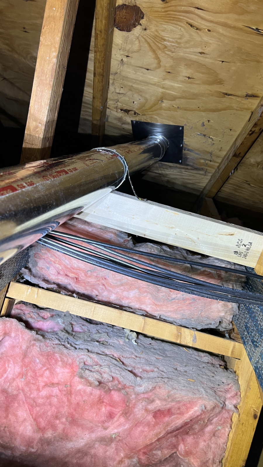 Secured and sealed to the roof